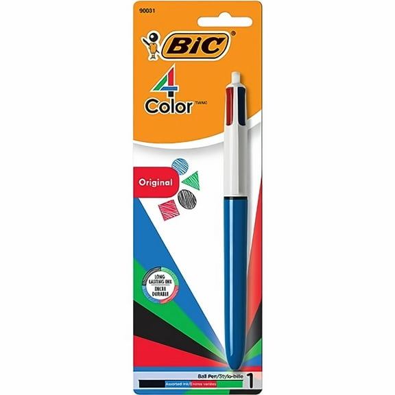 Bic 4-Color Retractable Ballpoint Pen Assorted Colors (Pack of 8)