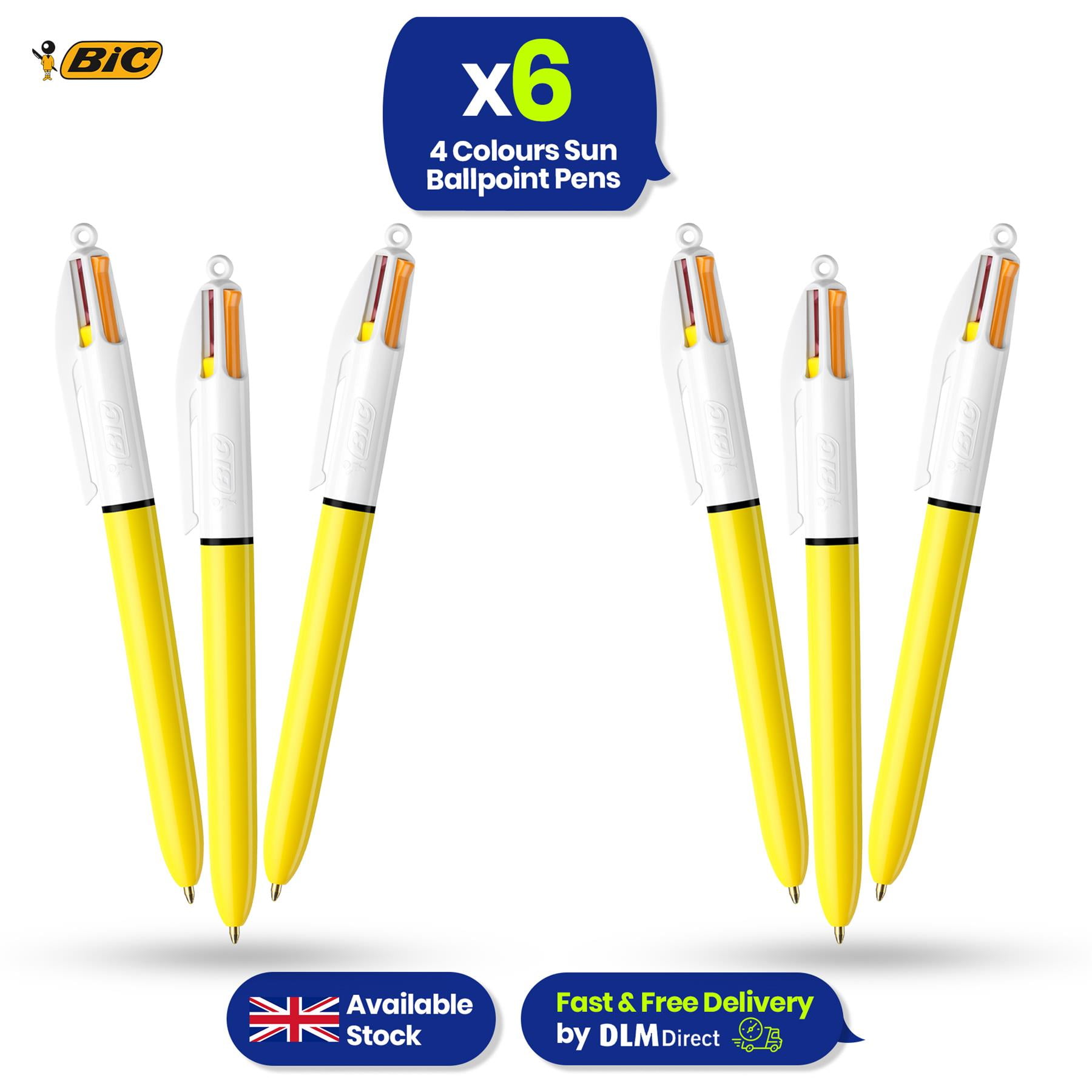 Bic 4 Colour Sun - Pack of 6