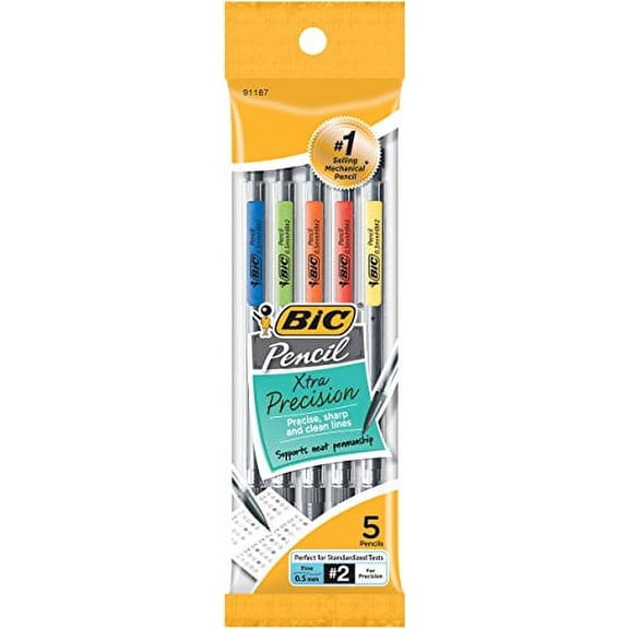 Bic 5 Count .5mm Classic Mechanical Pencil
