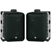 BIC AMERICA RTRV44-2 4 RtR Series 3-Way Indoor/Outdoor Speakers Black