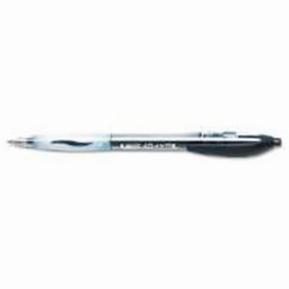 Bic America VCG11 BLK Atlantis Ballpoint Retractable Ball Pen- Black Ink- Medium- Dozen
