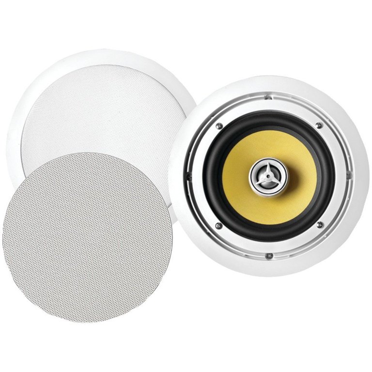 Bic America VK6C 6.5-Inch 2-Way Woven Fiber Ceiling Speaker With Pivoting  Tweeter (Pair)