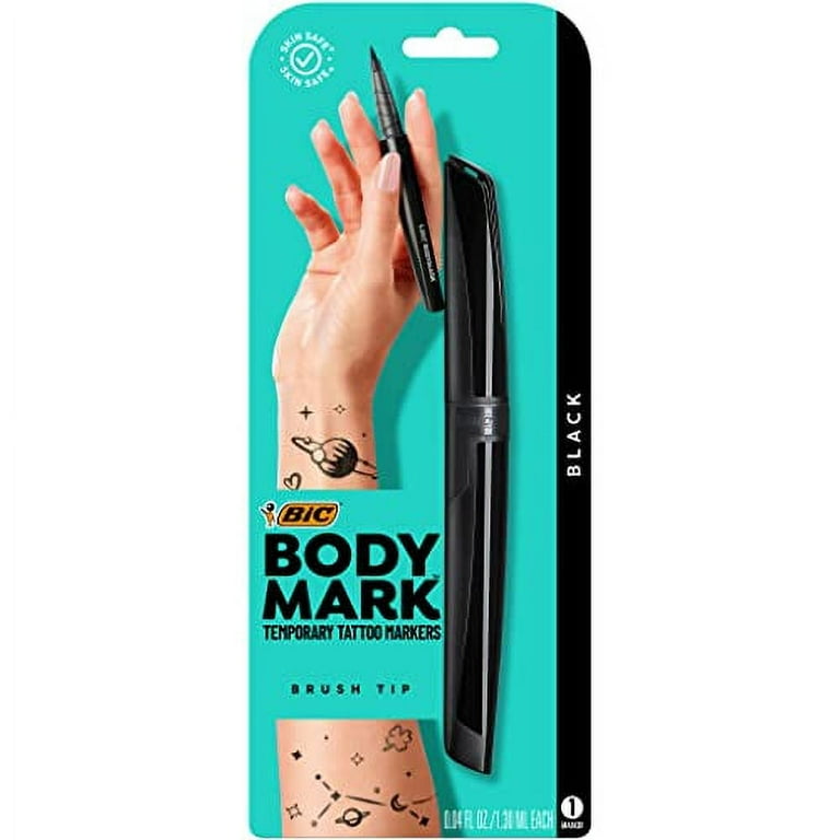 Body Mark By Bi C Brush Tip Halloween Temporary Tattoo Marker 0.05 Oz, Halloween