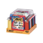 Bic Classic Big Lighters - Tray of 50 - Plus 3 Free