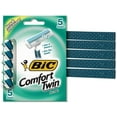 thumbnail image 1 of Bic Comfort Twin Sensitive Skin Shavers For Men, 5 ea, 1 of 4