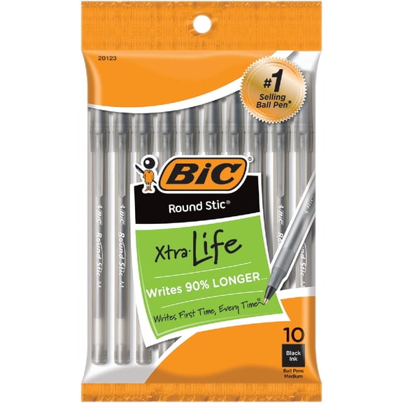 Bic Corporation Bic Round Stic Ball Pen - Pack of 2