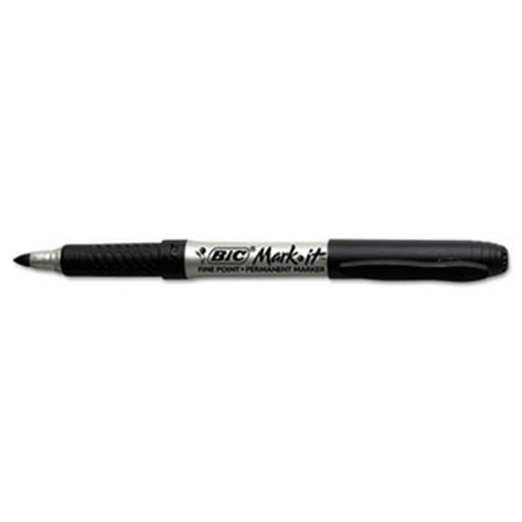 Bic Corporation GPM241BK Mark-it Permanent Markers- Fine Point- Black- 24/Pack