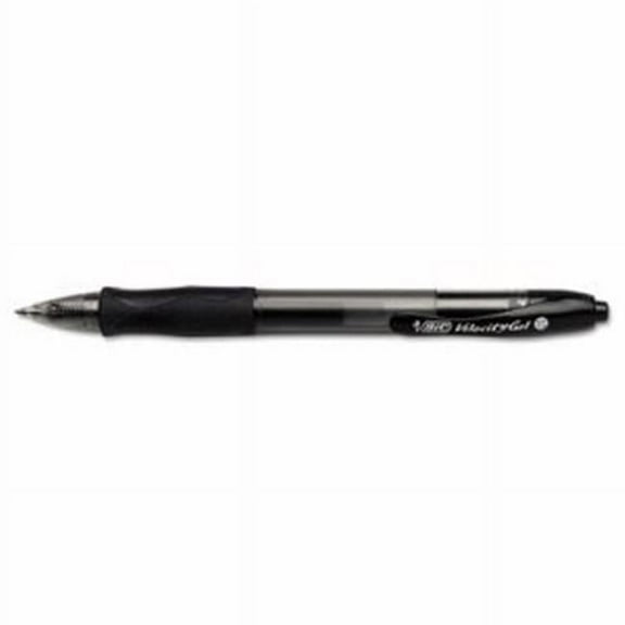 Bic Corporation RLC241BK Velocity Retr Gel Roller Ball Pen, 0.7 mm, Black Ink, 24/Pk