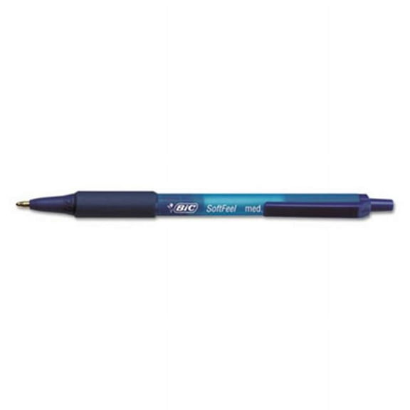 Bic Corporation SCSM361BE Soft Feel Ballpoint Retractable Pen, 1 mm. , Medium - Blue