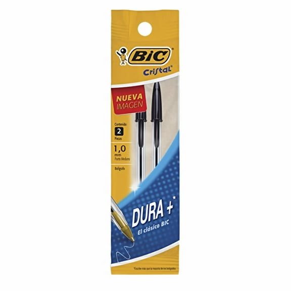 Bic Cristal Xtra Smooth Ball Pens Medium Point (1.0mm) Black (Pack of 3)