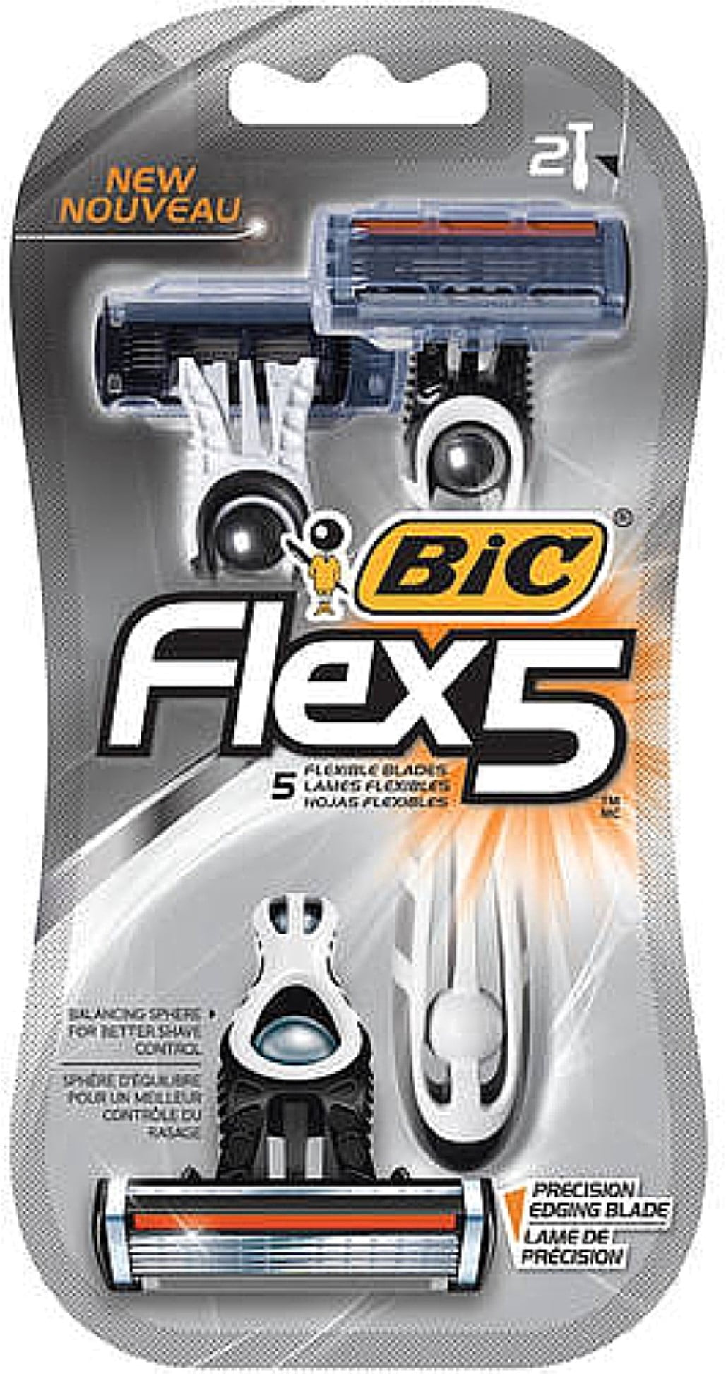 Bic Flex 5 Disposable Razors 2 ea (Pack of 4)
