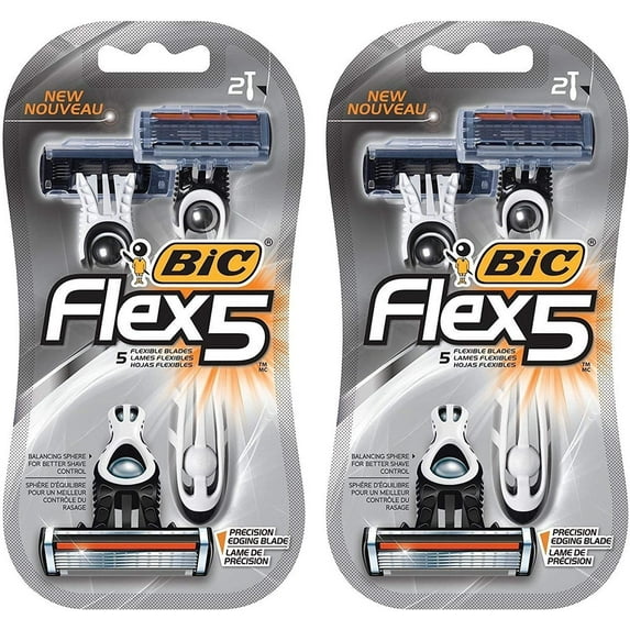Bic Flex 5 Men'S Shaver Size 2pk Bic Flex 5 Men'S Shaver 2pk
