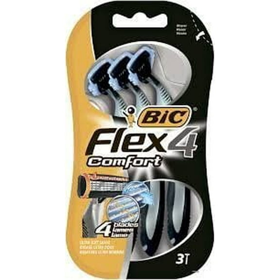 Bic Flex4 4 Blade Razor 3 Pack