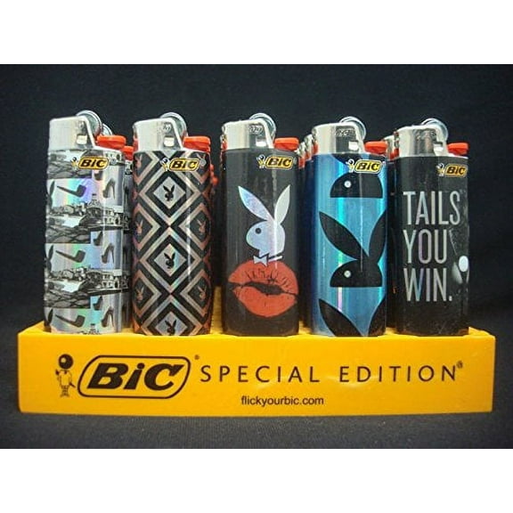 Bic Full Size Lighters Special Playboy Series - 5 Pack