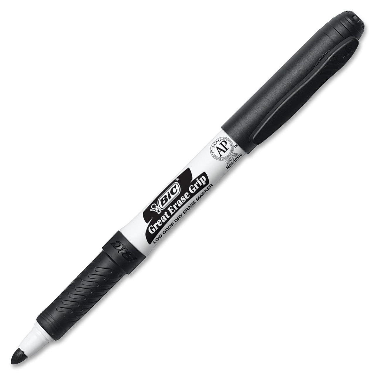 Bic Great Erase Whiteboard Marker Fine Marker Point Type Black Ink