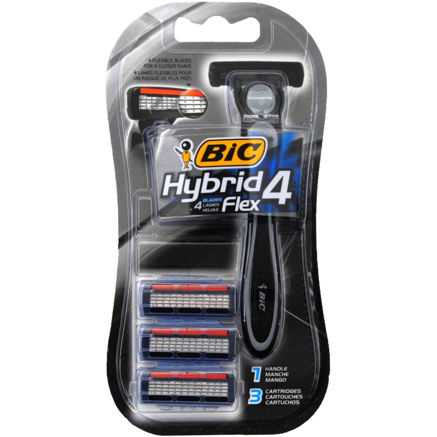 Bic Hybrid Advance Shvr Hybrid 4 Advance Blk Bl/3