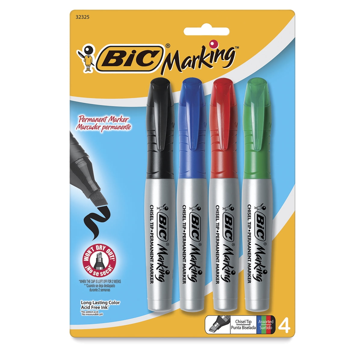 Bic Mark-It Color Collection Permanent Markers - Assorted Colors