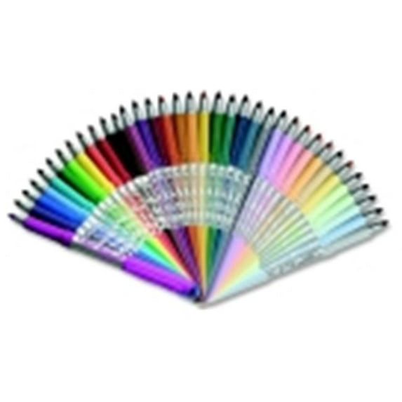 Bic Mark-It Non-Toxic Permanent Marker - Fine Tip, Assorted Color, Pack 36