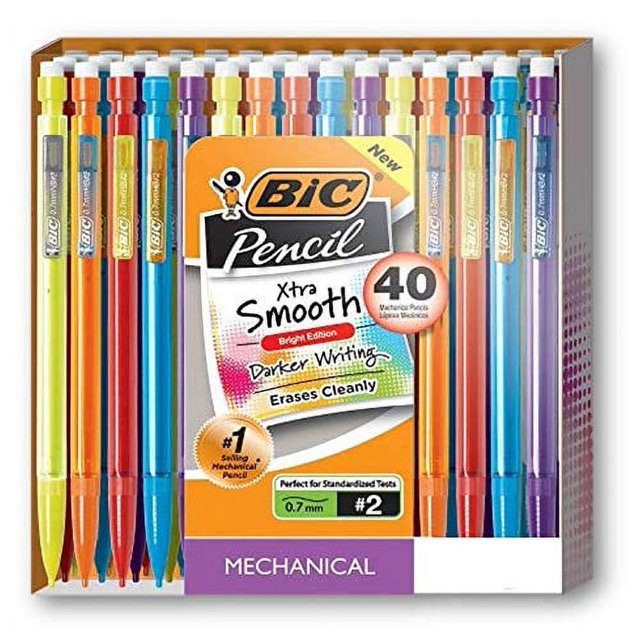 Bic Mechanical Pencils, Xtra Smooth, Bright Edition (Darker Colors