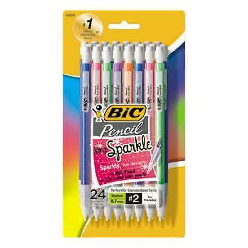 Bic Mechanical Pencils w/ Colorful Barrels, Assorted, 24 Pencils