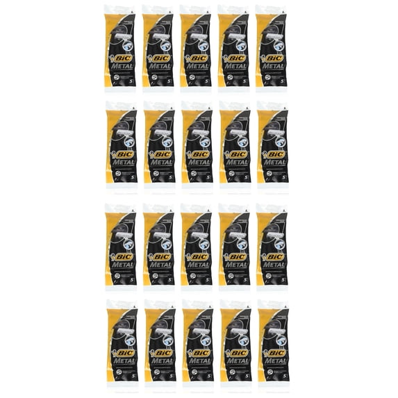 Bic Metal Bar Disposable Razor, 100 Count