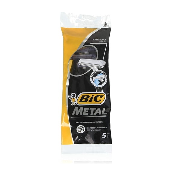 Bic Metal Bar Disposable Razor, 5 Count