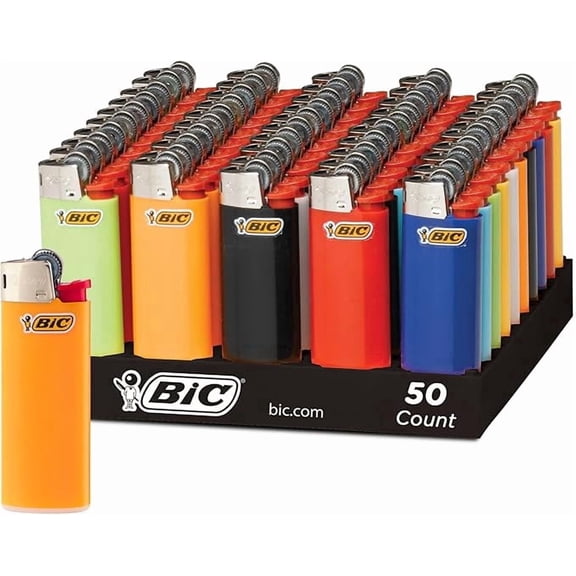 Bic Mini Lighters 50ct Assorted Colors