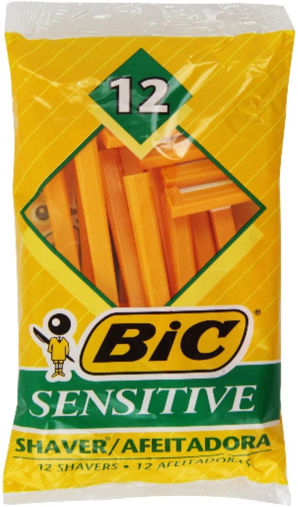 Bic Single Blade Shavers, Sensitive 12 ea (Pack of 6)