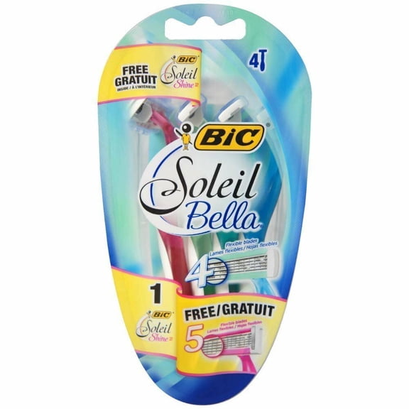Bic Soleil Bella Comfort Flexible Razor Blades for Womens, 3ct, 3-Pack