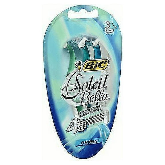 Bic Soleil Bella Disposable Shavers, 3 ea (Pack of 6)