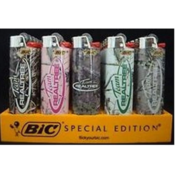 Bic Team Realtree Hunter Collection Lighters 50 Count Tray/Full Size