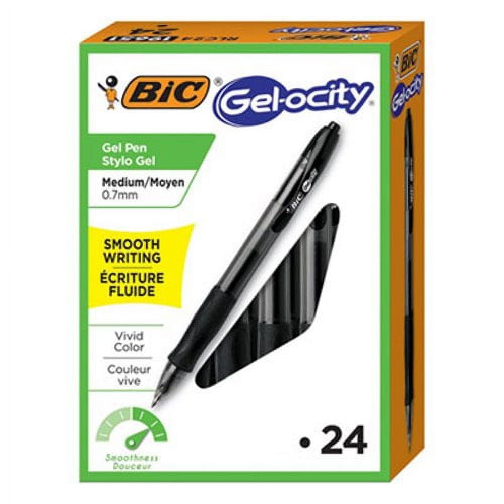  Bic Atlantis Velocity Bold Ball Pen, Black 2 ea (Pack of 5) :  Rollerball Pens : Office Products