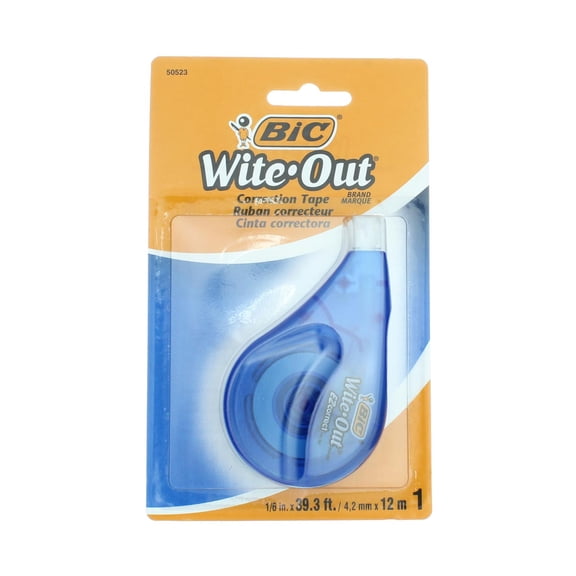 BiC Wite Out EZ Correct Correction Tape, White 50523, 4.2mm x 12m (1 Pack)