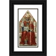 thumbnail image 1 of Bicci Di Lorenzo 11x18 Black Ornate Wood Framed Double Matted Museum Art Print Titled - St. Blaise (1445), 1 of 5