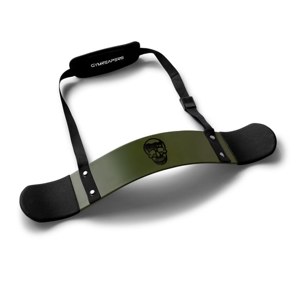 Bicep Arm Blaster -Thick Aluminum Support Bicep Curl Isolator w/ Contoured, Padded Edges - Adjustable Bicep Bomber For Weightlifting & Bodybuilding (Green)