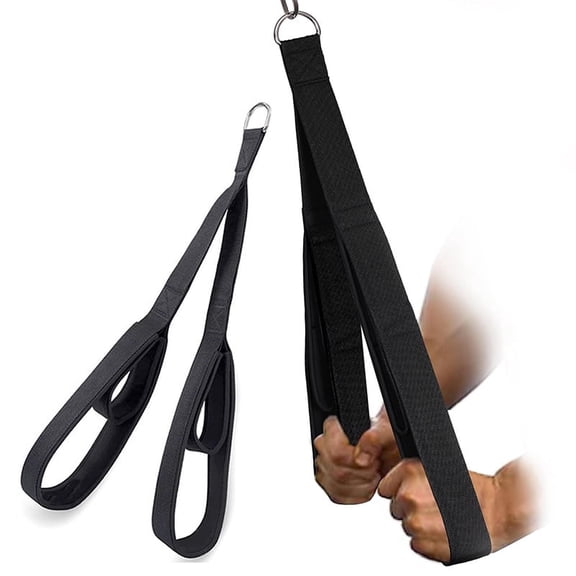 Bicep & Tricep Cable Ropes, Cable Fly Push-Down Fitness Ropes, Double-Ended Cable Ropes, Handle Pull-Down Arm Strength Ropes; Suitable for Home Fitness & Gym Center Workouts.
