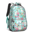thumbnail image 1 of Bichon Dog Blue Florals Backpack for School,Cute School Bag,Schoolbag with Adjustable Shoulder Straps & Padded Back,16.9 Inch, 1 of 5