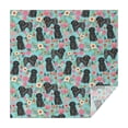 thumbnail image 1 of Bichon Dog Blue Florals Square Tablecloth,Waterproof Square Table Cover,Wipeable Spillproof Washable Table Cover for Home Kitchen Party Decor 60"x60"(152x152cm), 1 of 6