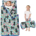 thumbnail image 1 of Bichon Dog Blue Florals Toddler Nap Mats for Kids Preschool,Sleeping Mat Bag or Kids,Toddler Sleeping Bag,Toddler Nap Mat or Daycare, 1 of 6