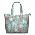 thumbnail image 1 of Bichon Dog Blue Florals Travel Tote Bags for Women Carry On,Large Weekender Bags for Women Travel,Multi Functional Duffle Bag for Work,Shopping,Sports, 1 of 5