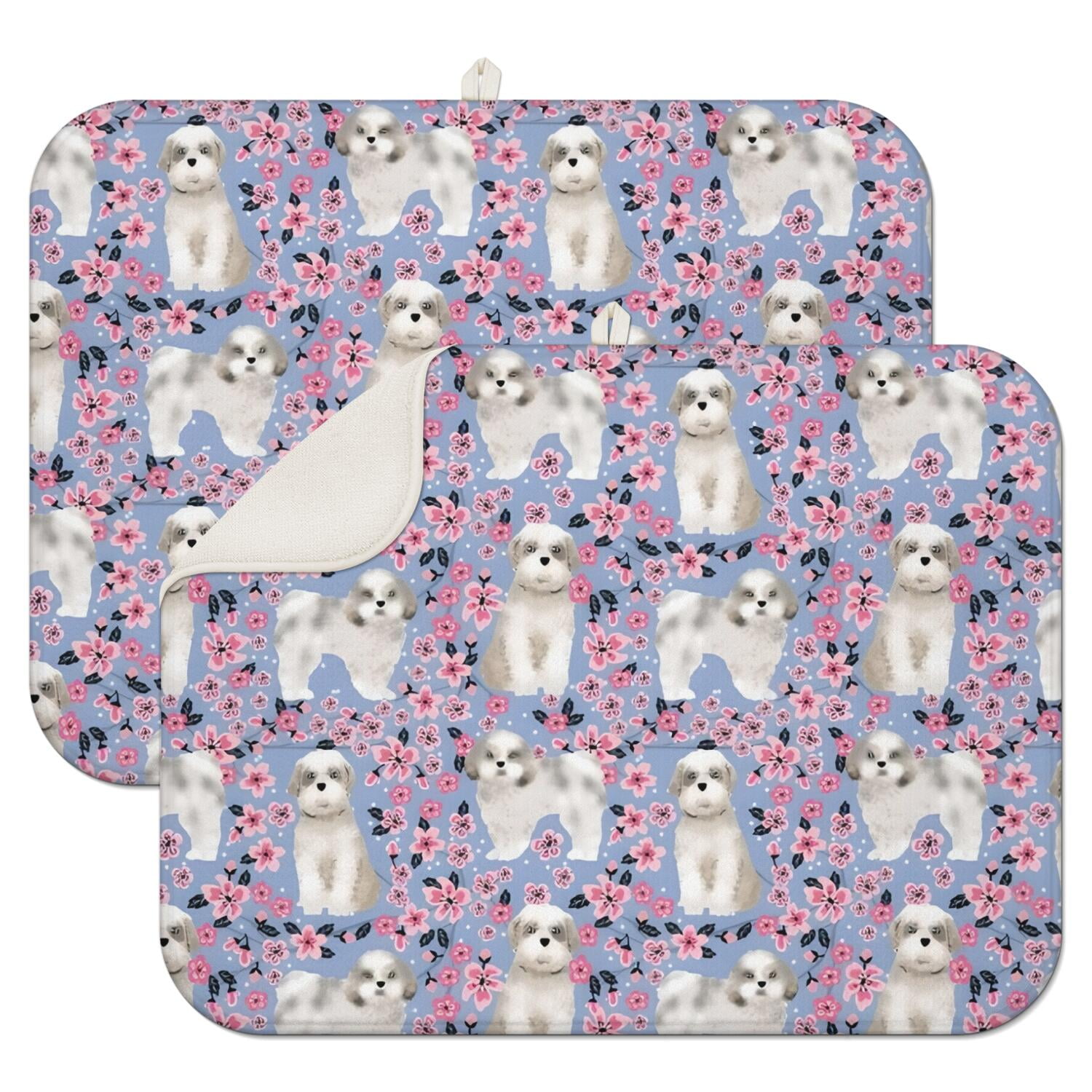 Tappetino Assorbente Per Piatti Caroline's Treasures - Bichon Frisé, 35,6x53,3 Cm, Multicolore