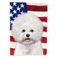 thumbnail image 1 of Bichon Frise American Garden Flag - 11 x 0.01 x 15 in., 1 of 1