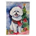 thumbnail image 1 of Bichon Frise Christmas Garden Flag 11.25 in x 15.5 in, 1 of 5