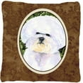 thumbnail image 1 of Bichon Frise Decorative Fabric Pillow, 1 of 1