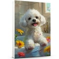 thumbnail image 1 of Bichon Frise Dog Bathroom Decor - Funny Bathroom Decor Wall Art, Dog Bathroom Wall Art and Animal Poster, Dog Bathroom Signs and Funny Bathroom Art UNFRAMED, 1 of 6