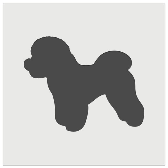 Bichon Frise Dog Solid DIY Cookie Wall Craft Stencil - 7.0 Inch