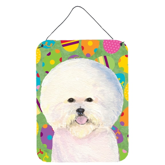 Bichon Frise Easter Eggtravaganza Wall or Door Hanging Prints