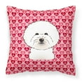 thumbnail image 1 of Bichon Frise Fabric Decorative Pillow, 1 of 2