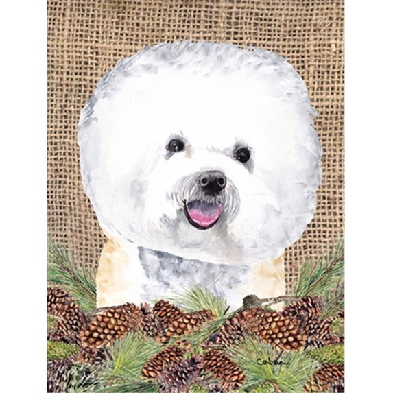 Bichon Frise Flag Canvas - House Size