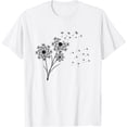 thumbnail image 1 of Bichon Frise Flower Fly Dandelion T-Shirt, 1 of 4